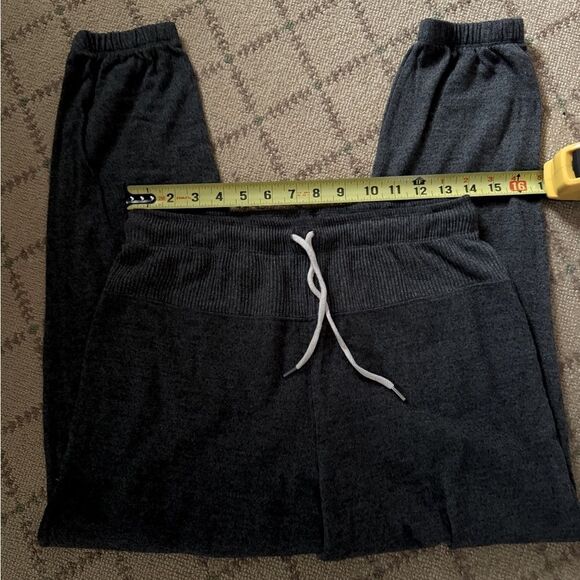 Zara dark gray jogger style sweatpants with ribbed waistband M - Picture 8 of 9